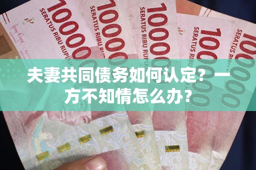 济南夫妻共同债务如何认定？一方不知情怎么办？