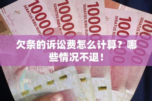济南欠条的诉讼费怎么计算?哪些情况不退! 济南欠条的诉讼费怎么计算?哪些情况不退!
