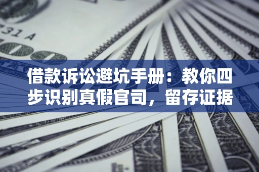 济南借款诉讼避坑手册：教你四步识别真假官司，留存证据不踩雷