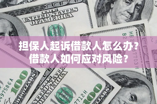 济南担保人起诉借款人怎么办？借款人如何应对风险？